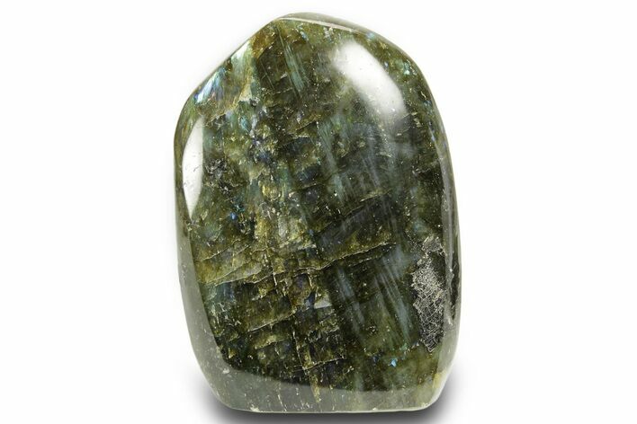Flashy Free-Standing Polished Labradorite - Madagascar #372744
